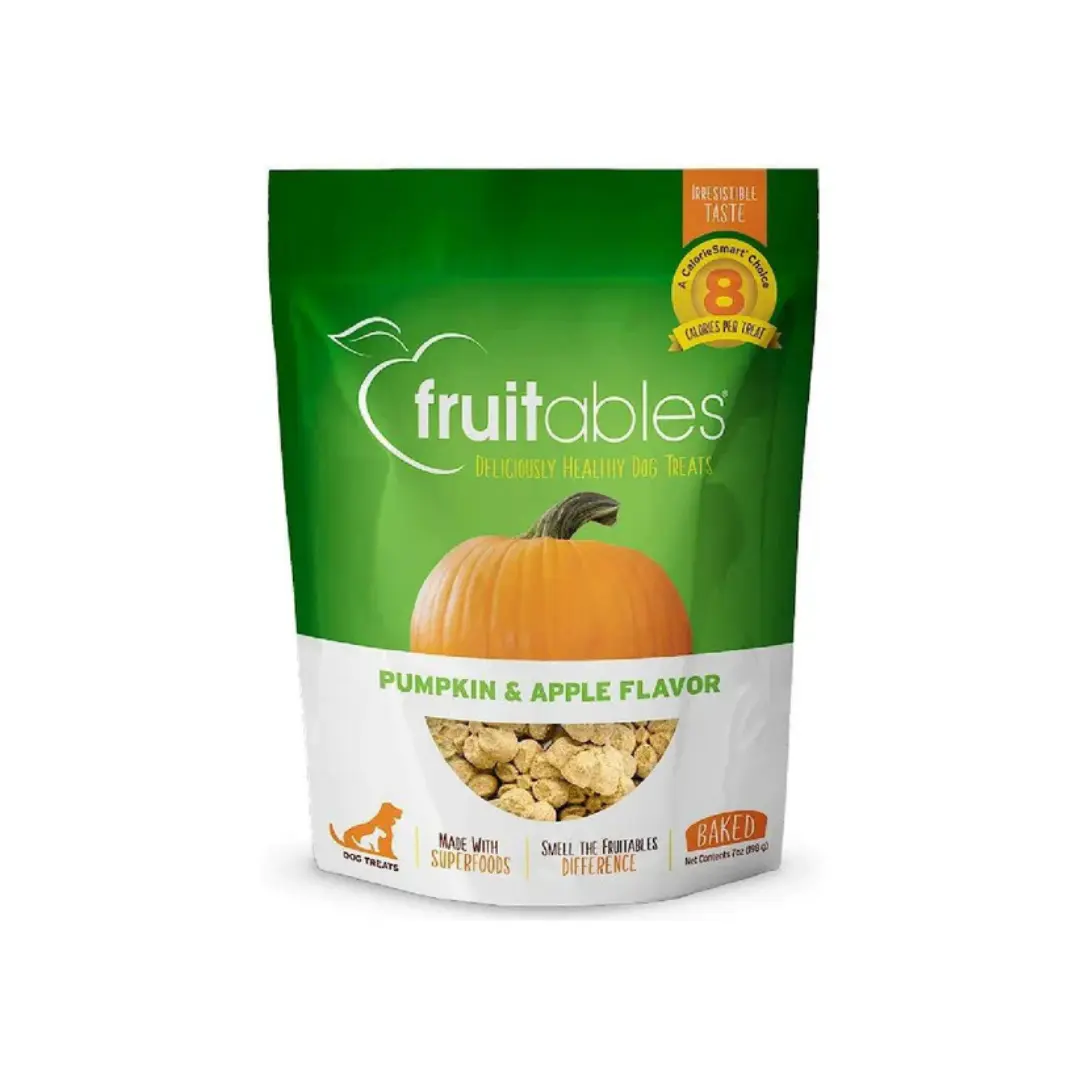 Fruitables Pumpkin & Apple Flavor Baked Dog Treats (7 oz)