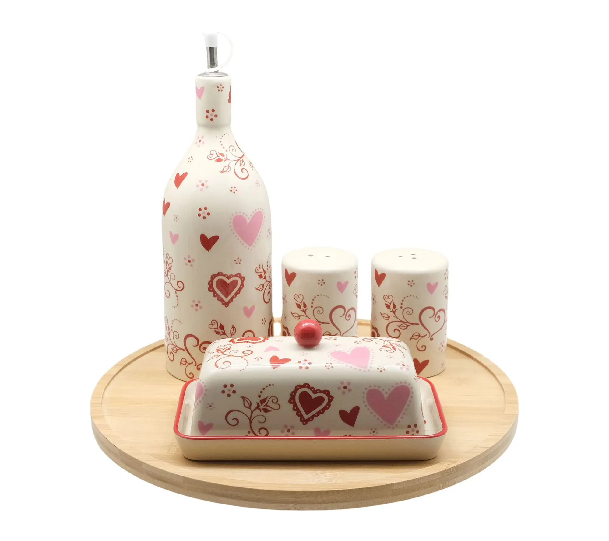 Temp-tations Seasonal 4-Piece Lazy Susan Completer Set