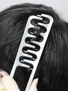 Volumizing Texture Comb & Flat Hair Clips for Men and Women - 6-in-1 Styling Tool for Frizz-Free Lift, Side Part & Fringe Styling, Split-End Care - Perfect for Holiday Gifting & DIY Salon Looks