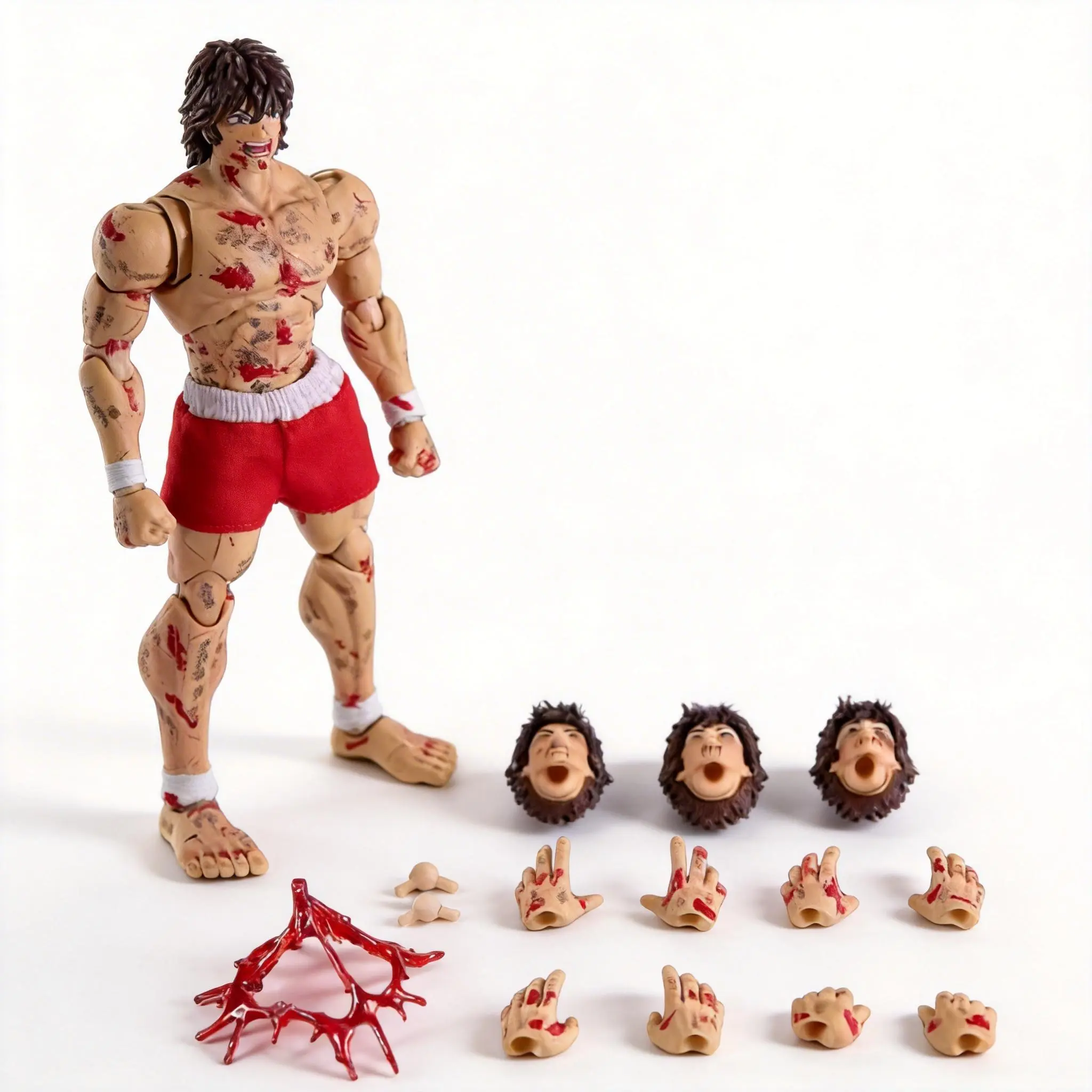 High Quality Movable Joints Baki Hanma Baki (Battle Damaged) Figure 17cm Anime Collectible for Desktop Decoration