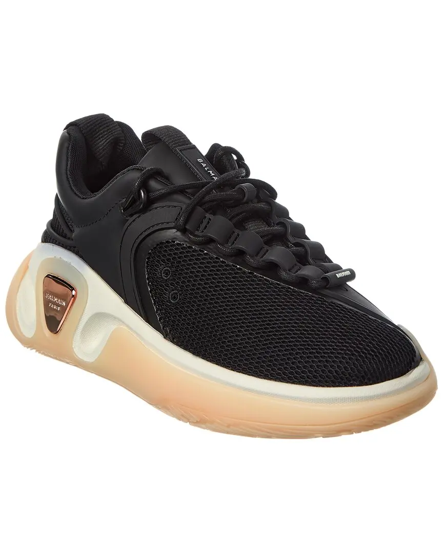 Balmain Runner Leather & Mesh Sneaker