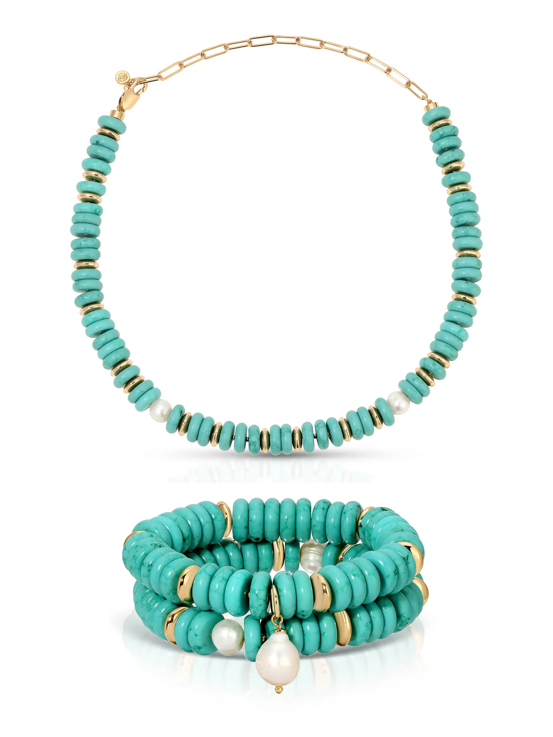 Amalfi Turquoise Bracelet & Necklace Set