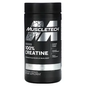 MuscleTech Platinum 100% Creatine, 100 Veggie Capsules (1.25 g per Capsule)