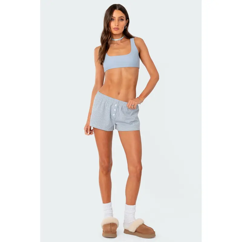 Striped Low Rise Shorts