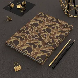 Everything Old School Camo Notebook - Hardcover Journal Matte with Duck Camouflage Design | Hunting Season | Hunter Accessories | Camouflage Style