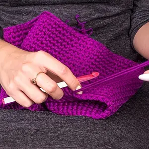 Knitting tool sweater needle thick hollow tube plastic crochet hook set 6 pieces