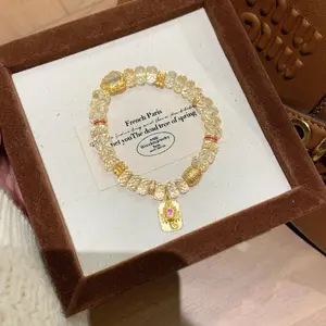 Wealth From All Directions Bracelet - Lucky Gourd & Healing Crystals for Abundance, Success & Good Luck | Spiritual Gift