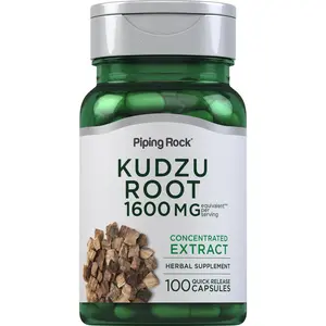 Piping Rock Kudzu Root Capsules 1600 mg | 100 Count | Extract Pills | Non-GMO, Gluten Free Supplement