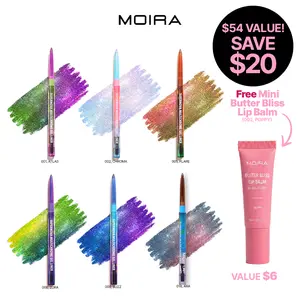 MOIRA Supernova Multichrome Bundle (SMGL:1,2,5,8,9,18 BBLBM2) Free Gift Makeup
