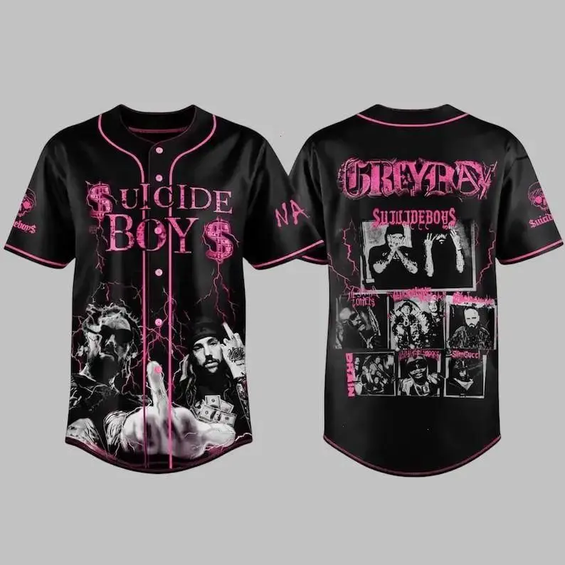 SuicideboyG59 Baseball Jersey, Personalized Suicideboy Merch Shirt, Greyday Tour Shirt, City Morgue Tshirt, Music Tour 2026 Gif