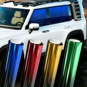 Gradient Two-Tone Car Window Tint Film,118*19.68in UV Protection,Heat Insulation,Easy Install With Squeegee,One-Way Privacy