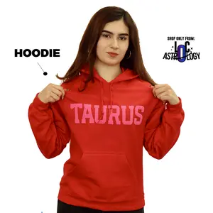 Hoodie: Red/Pink Combo Puff Print (Limited Edition)  Astrology Apparel