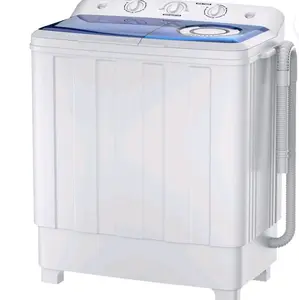 Portable Washing Machine 28lbs Twin Tub Compact With Drain Pumps.