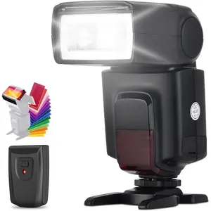 TT520 II Universal On-Camera Flash Speedlite with AT-16  Trigger Transmitter GN33 S1/S2 Modes Compatible for   Pentax Olympus Fujifilm  DSLR Cameras with Hot Shoe