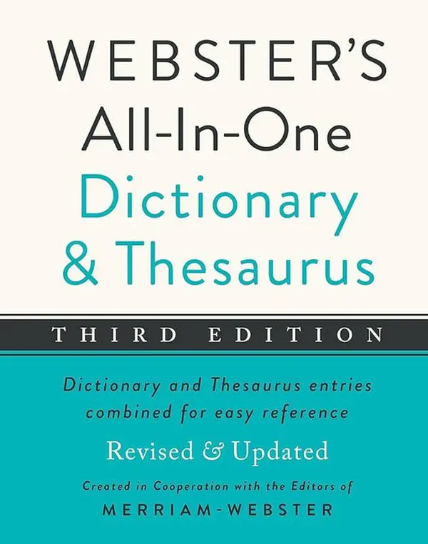 Webster's All-In-One Dictionary and Thesaurus, Third Edition by Merriam-Webster (Hardcover)