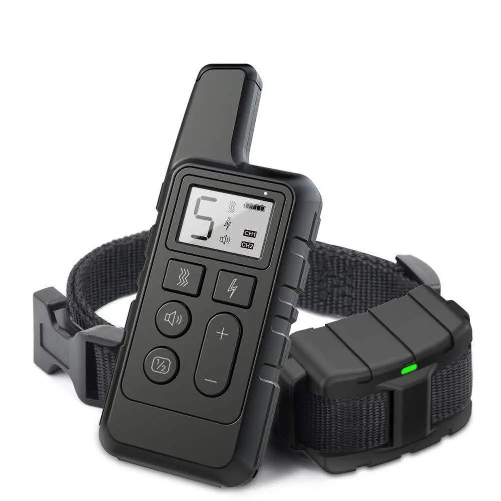 Dog Training Collar with Remote 1650ft Range Rechargeable IPX67 Waterproof E-Collar 3 Modes Beep Vibration Shock for Small Medium Large Dogs Behavior Aid