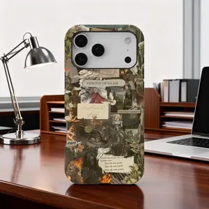 Throne of Glass Phone Case, Bookish Fireheart Phone Cover for iPhone 17 16 15 14 13 12 11 Pro Max, Samsung S25 S24