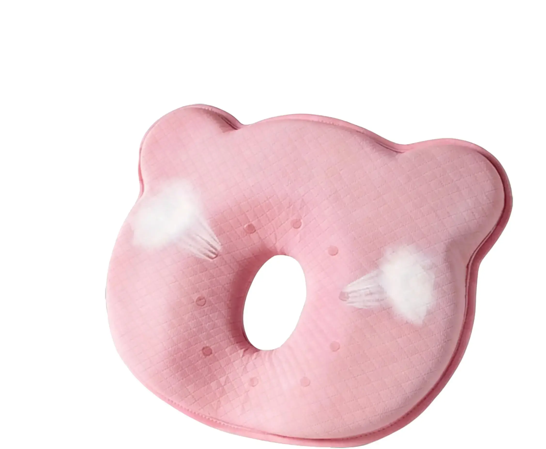 Ergonomic Baby Head Shaping Pillow - Anti Flat Head Syndrome Support Cushion, Ultra-Soft Lightweight Portable Pillows for 0-3 Months Infants, Home Use & Crib