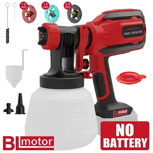VONFORN Brushless Cordless Paint Sprayer for Milwaukee M18 Battery,  3 Nozzles, 1000ml/min Flow Rate & 1200ML Electric Paint Gun for Furniture, Cabinets, Fence, Walls, Door