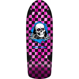 Powell Peralta Skateboard Deck OG Ripper Checker Pink Foil Old School Reissue