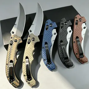 H865 Compact EDC Knife is a high-quality, portable folding knife featuring a sharp, curved blade—an essential tool for camping, fishing, and everyday use.