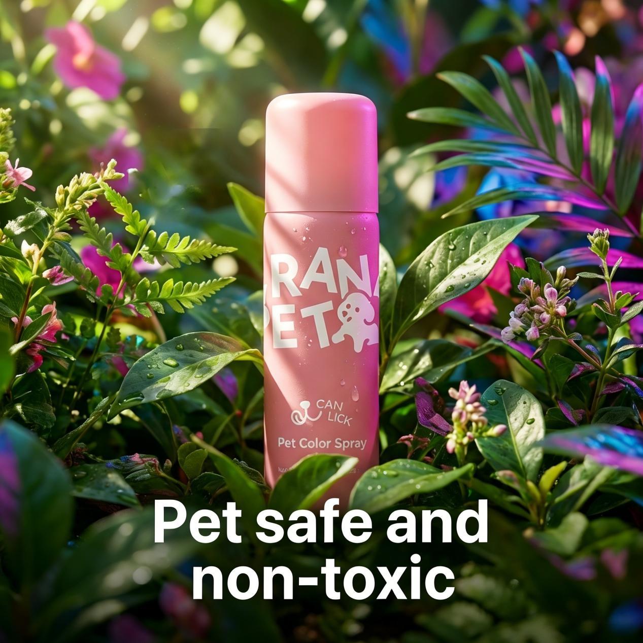 Canine hair dye, food-grade pigment canine hair dye, non-toxic pet hair dye, suitable for dogs, cats and all pets, can be used after bathing.(Two-bottle set)