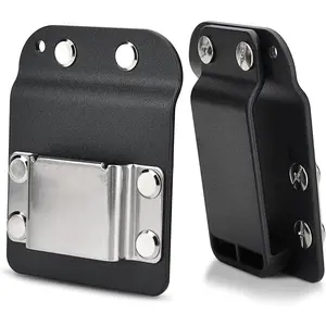 DrillCatcher, Drill Holder for Tool Belt, Up to 2" Belt, Quick Response Low-Profile Drill Clip, Compatible with Impact Driver, Nailer