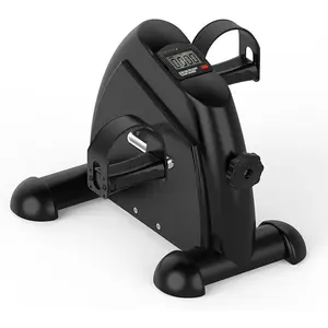 Under Desk Elliptical & Mini Exercise Bike – Seated Electric Leg Exerciser & Magnetic Pedal Machine for Seniors Arms & Legs Workout with Remote, LCD Display & Adjustable Resistance/Speeds