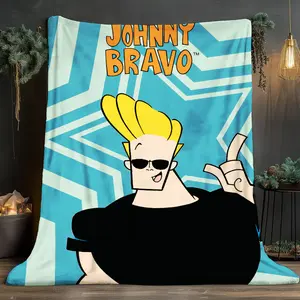 Johnny Bravo Theme Soft and comfortable home blankets, small throw blankets, nap blankets, perfect Christmas gifts for friends and besties. Super soft heat-pressed blankets.Y251210062