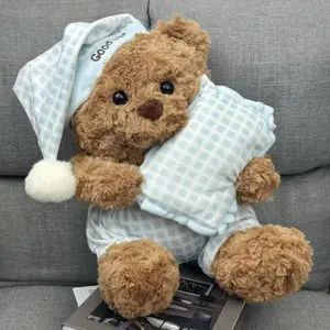 Cute Bear Plush Pillow Toy, Stuffed Animal Doll for Kids, Soft and Huggable, Perfect Gift for Children, Cozy Bedtime Companion
