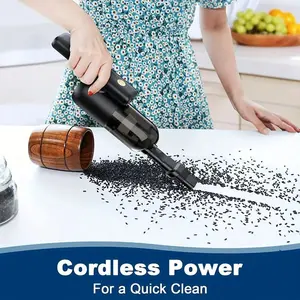 Wireless, Dual-Use for Car and Home: Powerful Handheld Vacuum with Ultra-Strong Suction Powerful Handheld dry handheld vacuum  cleaner Cleaning Dust