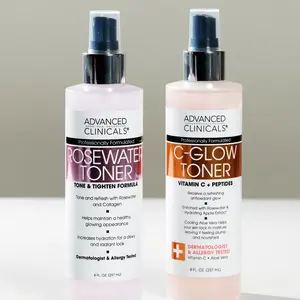 Vitamin C-Glow + Peptides Toner & Rosewater Hydrating Toner Bundle