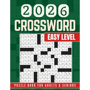 Easy Crossword Puzzle Book for Adults & Seniors – Large Print: 90 Fun & Relaxing Puzzles with Solutions to Keep Your Mind Active the Enjoyable Way