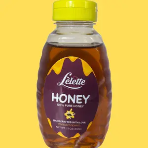 Lelette Haitian Honey – Natural Pure Honey – 12 oz Squeeze Bottle