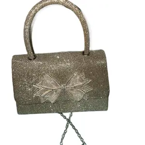 Champagne Shiny Hand Purse/Clutch