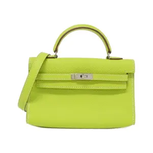 Pre-owned HERMÈS Calfskin Small Leather Goods Hermes Kelly Tiny Epsom Clutch