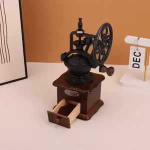 2026 New Retro Trend Portable Hand-Crank Coffee Grinder, Classic Vintage Style Manual Bean Mill, Compact Hand-Operated Coffee Grinding Machine, Coffee Making Tool