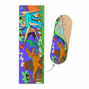 "Chilla'Saurus" Deck Graphic Wrap - 35mm x 110mm