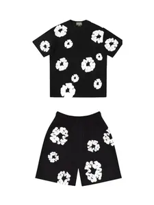 Streetwear Set Shirt and Shorts Matching Tracksuit Top and Bottom Multiple Colors and Sizes Casual Clothes