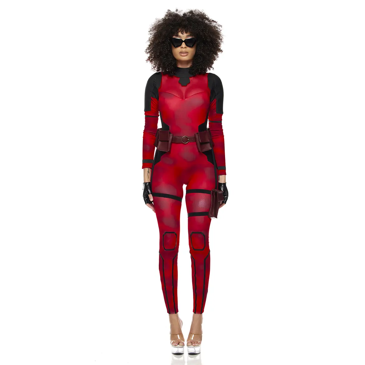 Forplay Women's Halloween No Hero 5-Piece Women's Comic Book Character Costume