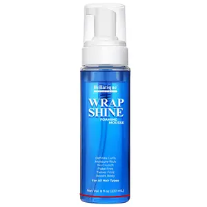 Wrap Shine Foaming Mousse. Moisture-Rich Curl Defining Formula, Flake-Free Frizz Control, For All Hair Types (8 oz)