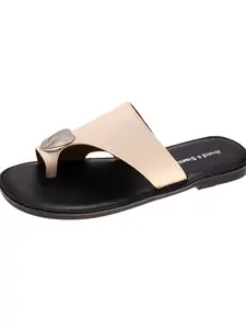 Metal Buckle Slip-On Sandals, Minimalist Design, Soft Sole Comfort, One-Step On, Summer Essential, Versatile Footwear