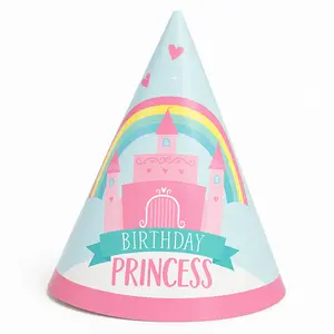Princess Castle Cone Birthday Hat