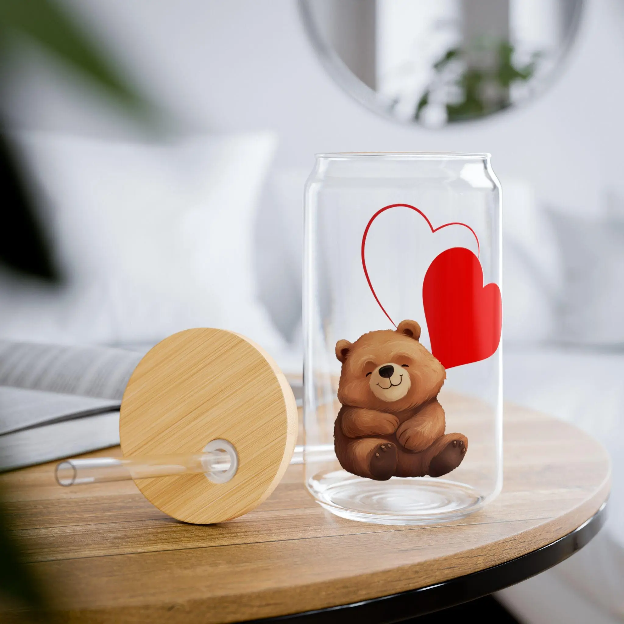 Valentine's Day Sipper Glass, 16oz