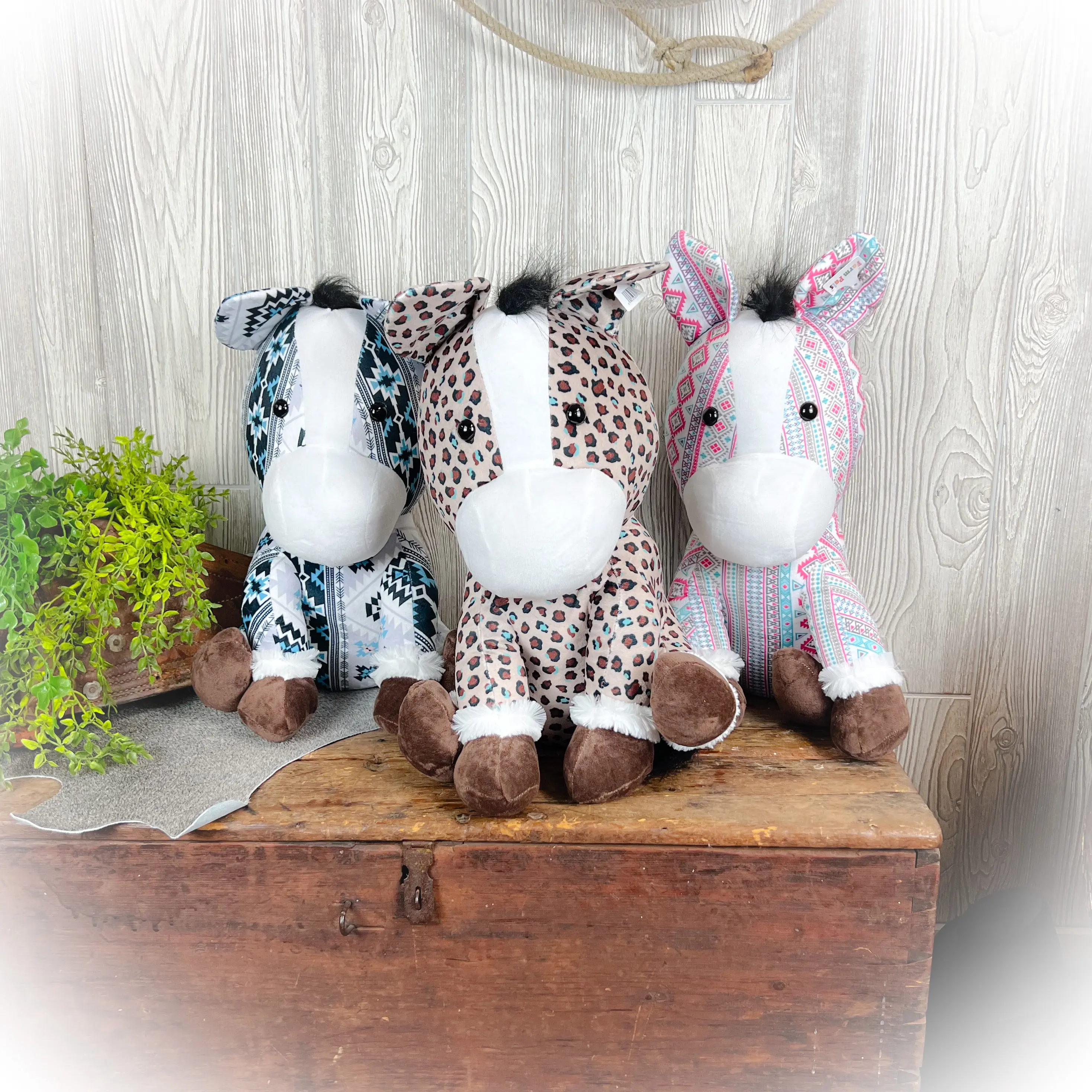 Horse Western Plushie – Multiple Colors | 18" x 12" Horse Western Plushie – Multiple Colors | 18" x 12"