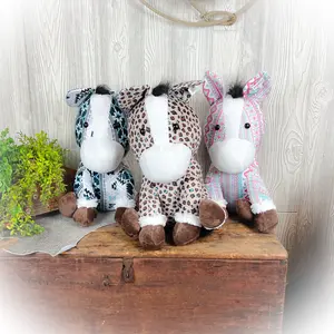 Horse Western Plushie – Multiple Colors | 18" x 12"