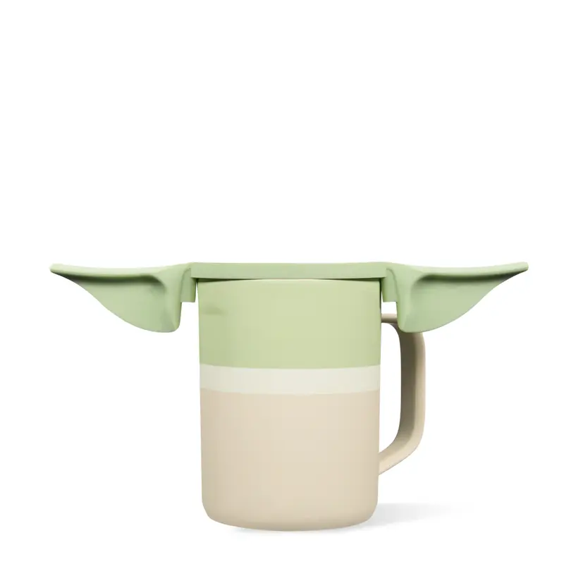 Corkcicle Star Wars™ Coffee Mug 16oz Washable Reusable Ceramic Cup with Detachable Grogu Ears for Rebel Alliance or Galactic Empire Fans