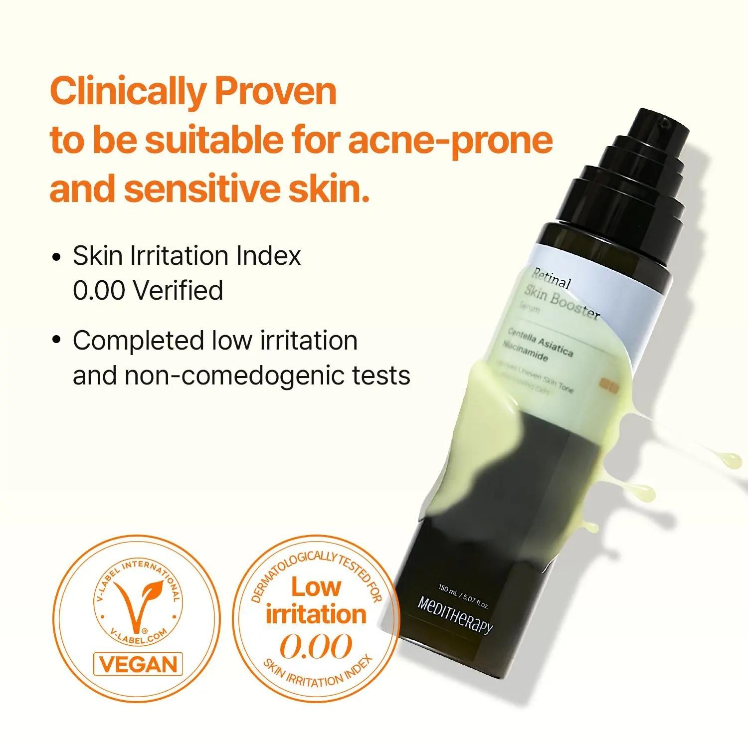 Glow-Tox Retinal Serum 150ml | 3x larger bottle for Face & Body – Even Tone, Pores, Dark Spots – Gentle, Non-Irritating, Vegan