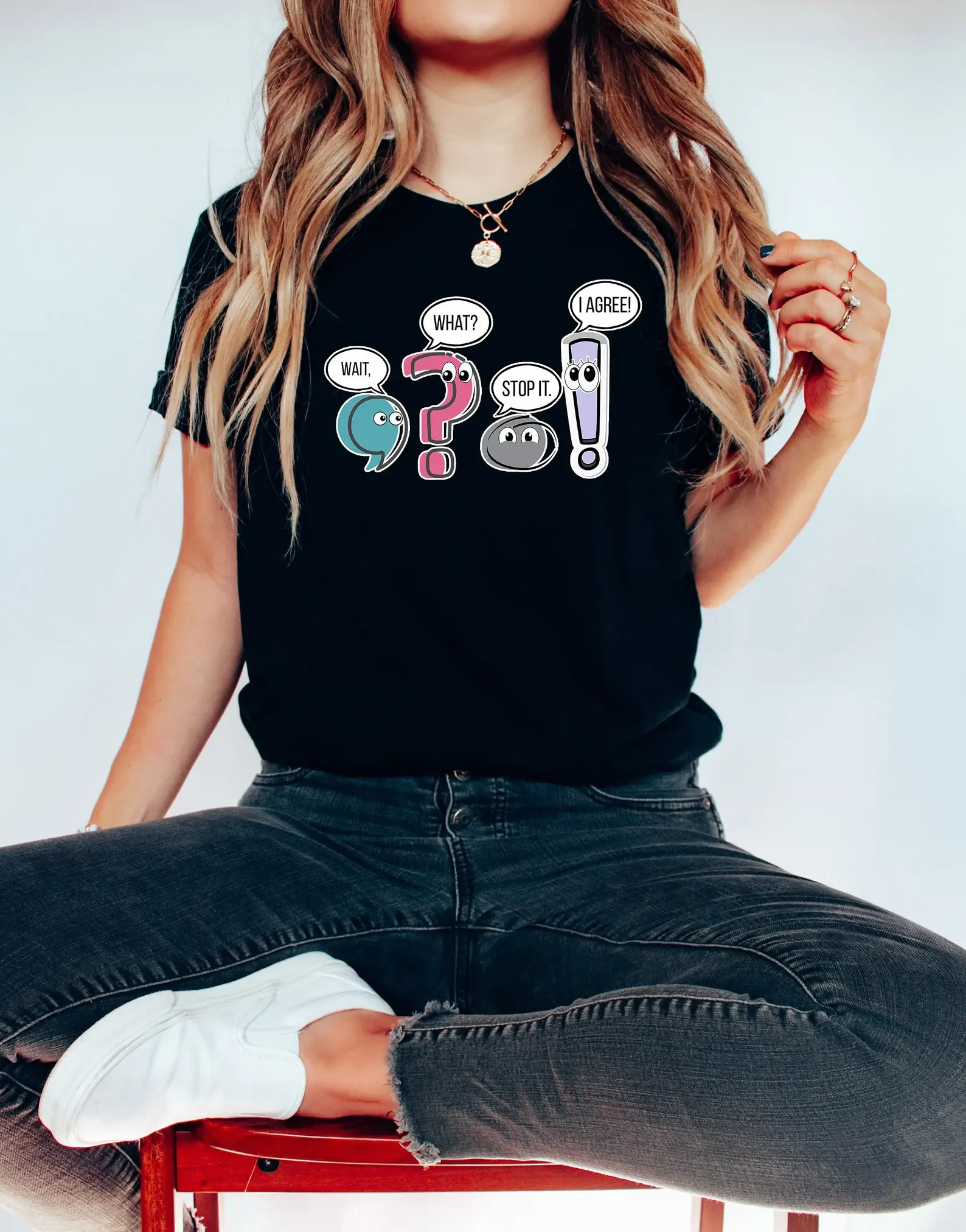 Funny Grammar Teacher Shirt, Punctuation English Teacher Gift, Wait What Stop It I Agree Shirt, Synonym Rolls Shirt, Teacher Day Shirt