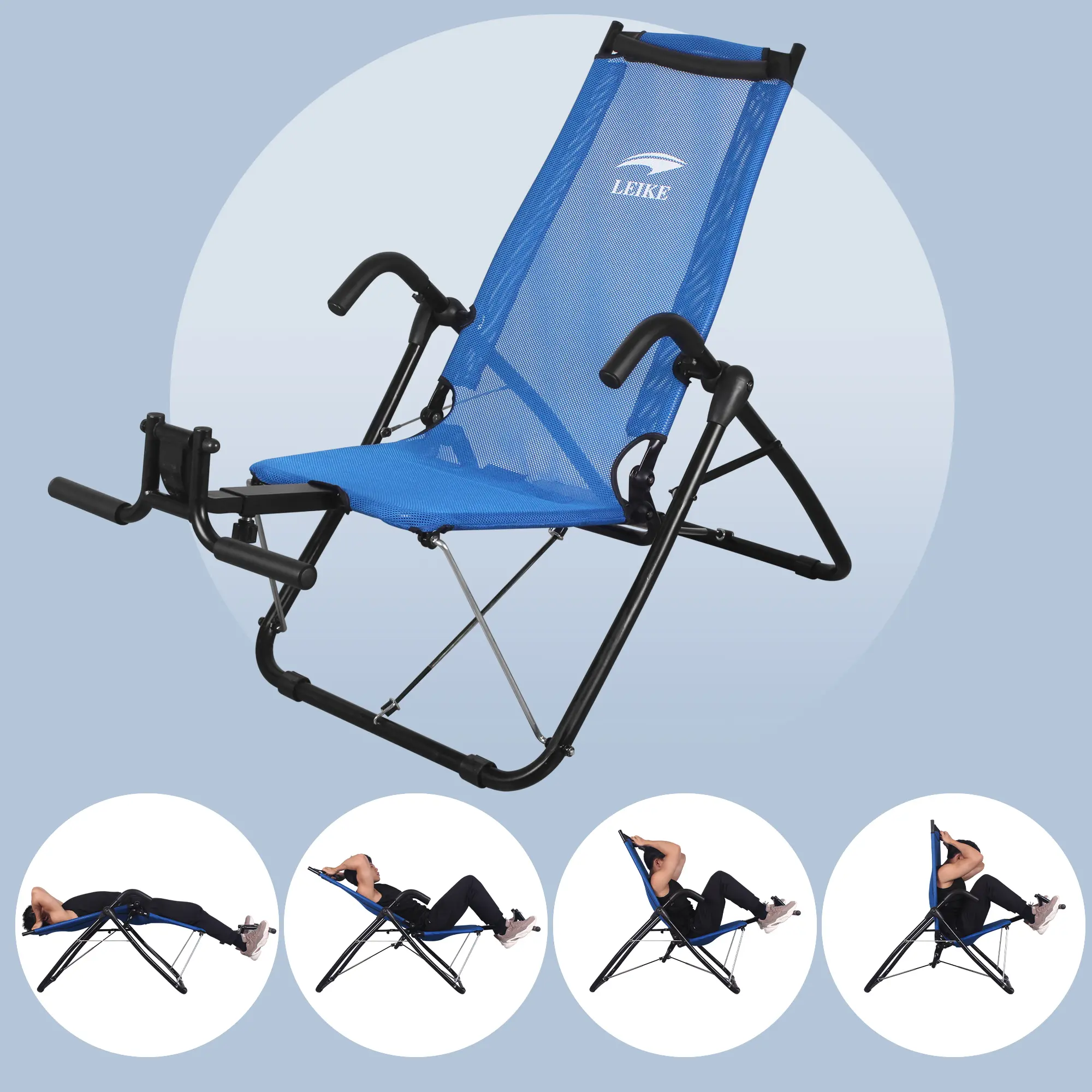 Ab Exercise Chair Core Strengthening Lightweight Foldable Sport ...